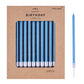PHD CAKE 24-Count Blue Long Thin Metallic Birthday Candles, Cake Candles, Birthday Parties, Wedding Decorations, Party Candles