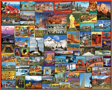 White Mountain Puzzles Best Places In America - 1000 Piece Jigsaw Puzzle