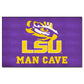FANMATS 14567 LSU Tigers Man Cave UltiMat Rug - 5ft. x 8ft. | Sports Fan Area Rug, Home Decor Rug and Tailgating Mat