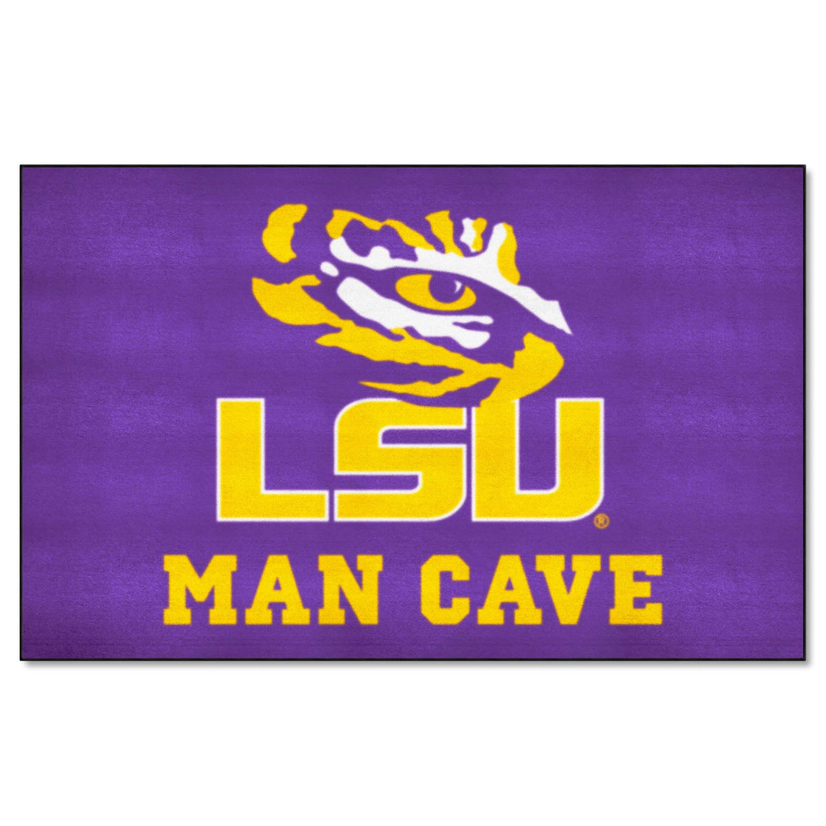 FANMATS 14567 LSU Tigers Man Cave UltiMat Rug - 5ft. x 8ft. | Sports Fan Area Rug, Home Decor Rug and Tailgating Mat