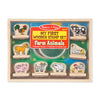 Melissa & Doug My First Wooden Stamp Set - Farm Animals - Art Projects, With Washable Ink, Farm Themed Wooden Stamps For Kids Ag
