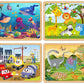 Puzzles For Kids Ages 4-6, Set Of 4 Packs With 24-Piece,Preschool Educational Brain Teaser Toys For Boys And Girls 3-8 Years Old