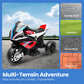 Kiddokidz Licensed BMW Kids Motorcycle - 12V Motorcycle Ride On Toy for Kids Ages 3-5 Years  3-Wheel Electric Motorcycle with Reverse  Headlight  Horn  Music(Red)