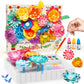 Kiditos Magic Flower Art Kit for Girls - DIY Blooming Flower Craft Kit with Color Drop Science Experiment | Creative Art & STEM 