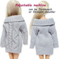 Bjdbus Winter Turtleneck Sweater Clothes For 11.5 Inch Girl Doll Accessories (Grey)