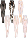 Bencailor 6 Pieces Doll Tights 12 Inch Handmade Doll Lace Stockings Female Long Sock Legging Casual Accessories For Diy Gifts(La