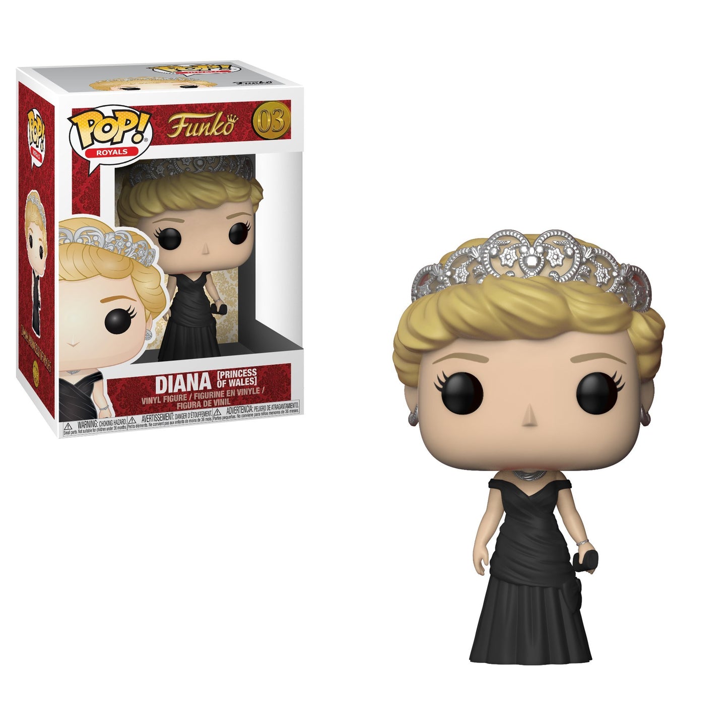 Funko POP! Royal Family - Princess Diana Collectible Figure, 3.75 inches, Multicolor, Perfect for Collectors and Fans