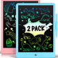2 Pack LCD Writing Tablet for Kids Doodle Board 10 Inch, Electronic Drawing Tablet Drawing Pads, LEYAOYAO Drawing Board Learning