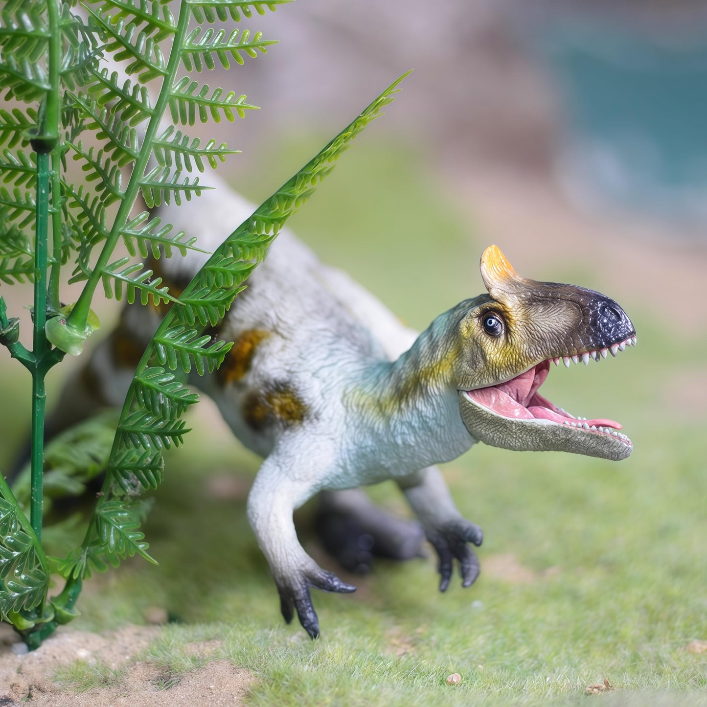 Gemini&Genius Cryolophosaurus Dinosaur Toy Figure, Moveable Jaw, Realistic Plastic, T5009, Perfect for Kids and Dino Lovers