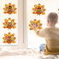 Renbuzhu 36PCS Thanksgiving Crafts Bulk: Turkey Paper Suncatchers DIY Kit for Fall Activities Decorations, Window Stained Glass