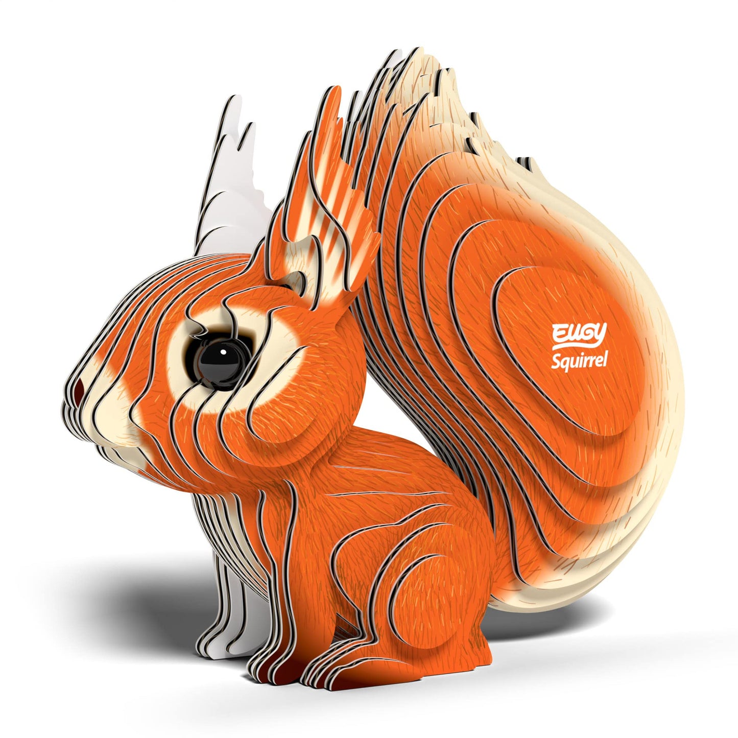 Eugy Squirrel 3D Puzzle, 36 Piece Eco-Friendly Educational Toy Puzzles For Boys, Girls & Kids Ages 6+
