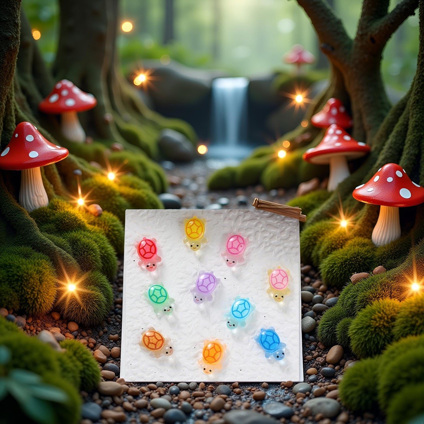 100 Pcs Mini Resin Glow In The Dark Turtles, Mini Resin Animals Night Glow, Miniature Things Figurines To Hide, Tiny Turtles For