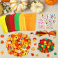 Fall Bookmark Craft Kits Thanksgiving Foam Crafts for Kids Leaf Foam Stickers Autumn Classroom Activities 36 Sets