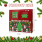 ISKIHO 9 Pack Christmas Snowman DIY Crafts Kit,Christmas Crafts for Kids,Build a Snowman Gingerbread Man,Santa,Penguins,Elk & Ch