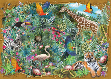 Ravensburger Exotic Escape Jigsaw Puzzle - 1000 Unique Pieces With Softclick Technology | Vibrant Jungle Imagery | Durable, Glar