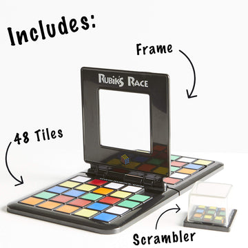 Rubik'S Race Game, Head To Head Fast Paced Square Shifting Board Game Based On The Famous Rubiks Cube, For Family Game Night, Fun For Adults & Kids Ages 7 & Up