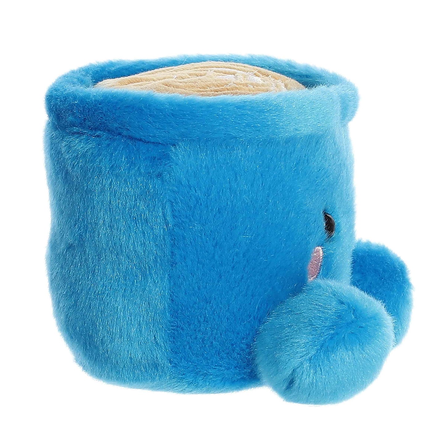 Aurora Adorable Palm Pals Letti Latte Stuffed Animal - Fun Collectible Plush for Kids and mature-themed Collectors - Perfect for Decorating Rooms and Birthday Gifts - Blue 5 Inches