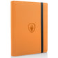 Trading Card Binder 9 Pocket  Fabmaker PU Cover Card Collection Binder for 360 Cards  enhanced Card Book  Sturdy Card Holder Folders  Card Album for YuGiOh  MTG  TCG  Game Cards & Sports Cards  Orange