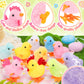 Sevenq Wind Up Toys For Kids Easter Basket Stuffers, 9Pcs Jumping Plush Chicks Small Fidget Toys For Easter Egg Hunt Treasure Bo