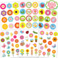 Miss Fantasy Spring Stickers Flowers Stickers 344Pcs Spring Flowers Stickers For Kids/ Crafts/Envelopes/Teachers Spring Stickers Bulk For Spring Decorations Spring Self-Adhesive Stickers For Kids Spring Theme Party School Classroom Prizes Party Supplies