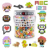 Pix Brix Pixel Art Puzzle Bricks Bucket - 1,500 Piece Pixel Art Kit with 11 Colors, Light Palette - Interlocking Building Bricks