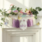 HODIHIWI Handmade Butterfly 1st Birthday High Chair Banner Purple Party Decoration For Girls Boys Wall Hangings Decorative