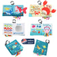 The Ocean Adventure Crinkle Baby Sensory Play Book with Teether Ring