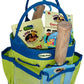 Tierra Garden Little Pals Kids Junior Garden Kit With Hand Trowel, Hand Fork, Gloves And Bucket. Blue/Green