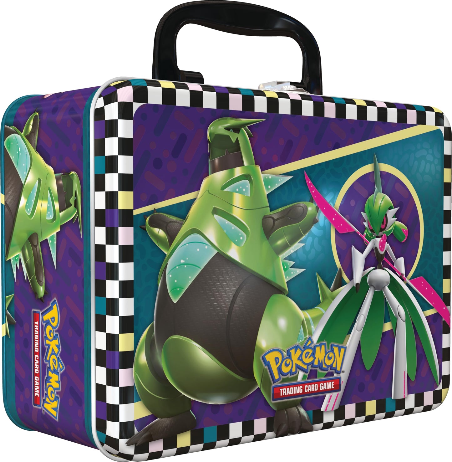 Pokemon Collector Chest - Scream Tail & Iron Valiant with 2 Foil Promo Cards, 6 Booster Packs, Multicolor