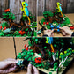 Flowers Insects Collection Building Set Compatible with Lego Sets for Adutls,Ideas Insects Terrarium Building kit,with Butterfly