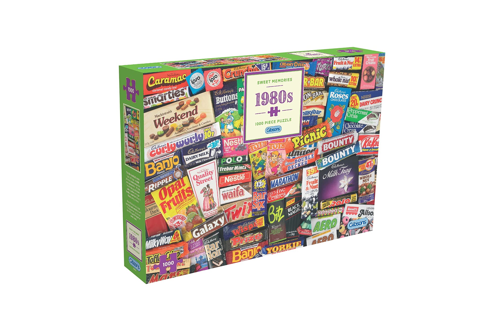 1980S Sweet Memories 1000 Piece Jigsaw Puzzle | Retro Sweets | Sustainable Puzzle For Adults | Premium 100% Recycled Board | Gibsons Games