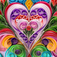 Springbok Paper Hearts 1000 Piece Puzzle For Adults - Features A Beautiful Cut Paper Heart Arrangment