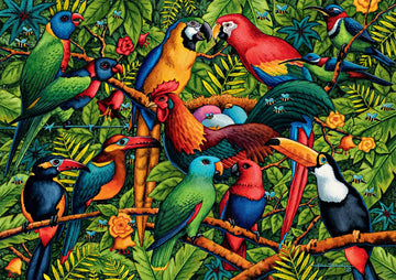 Buffalo Games - Eric Dowdle - Birds Of A Feather - 300 Piece Jigsaw Puzzle For Adults Challenging Puzzle Perfect For Game Nights - Finished Size Is 21.25 X 15.00