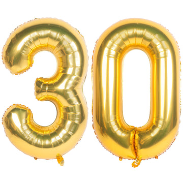 40 Inch Gold Number Balloons Helium Foil Mylar Balloon Birthday Party Banquet Decoration 30