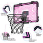 Indoor Basketball Hoop With Electronic Scoreboard And Led Light, Pink Over The Door Basketball Toy, For Kids Aged 4, 5, 6, 7, 8+