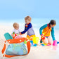 3Pcs Shelling Tools for Beach Include Beach Mesh Shovel, Sand Sifter with Extra Long Adjustable Handle and Mesh Beach Bag, Colle