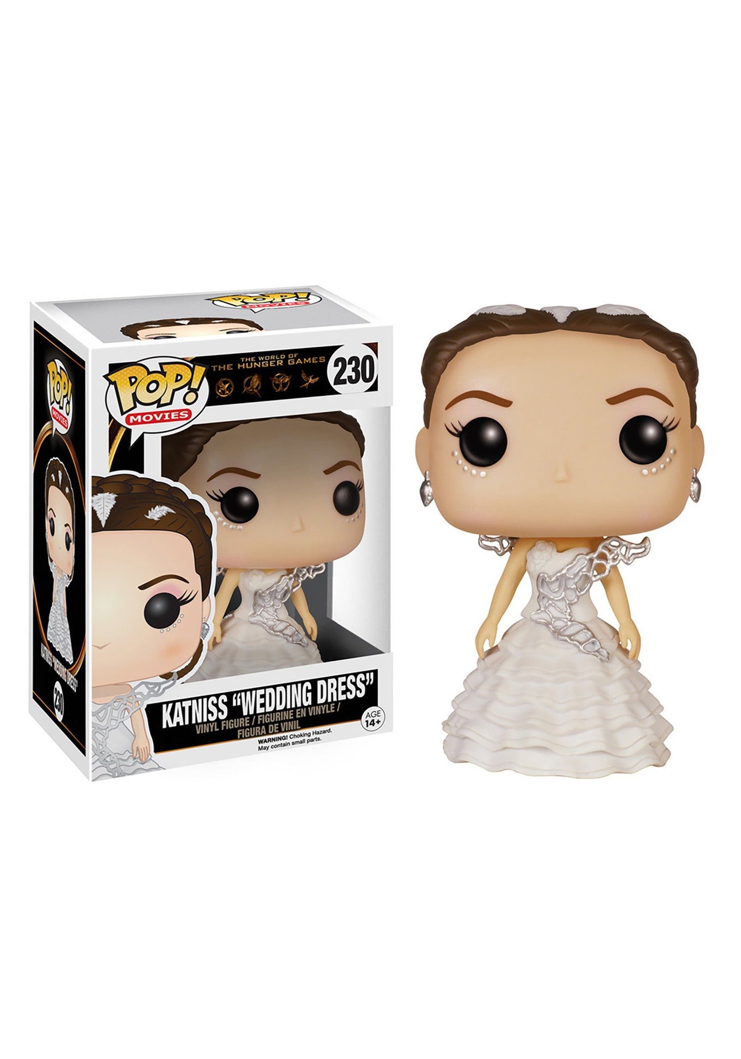 Funko POP Movies Wedding Day Katniss Action Figure, 3.75" White Resin, Model 6205