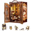 Fsolis Book Nook Kit, Diy Miniature House Room Kit For Adult Activity Mini Puzzle Booknooks Bookshelf Library Decor Gifts For Women Teenagers Craft Lovers(Bookshop Memory)