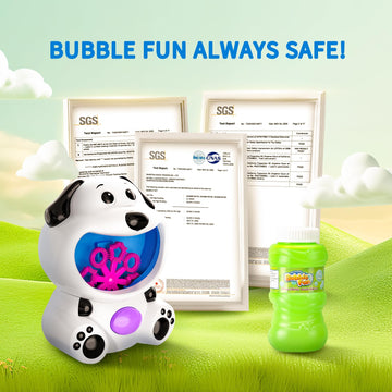 Bubble Machine Toys For Toddlers 1-3 Kids | Kids Bubble Maker Blower With 4Oz Bubble Solution | Ideal Outdoor Party Toys Gift Fo