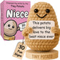 Niece Gift from Auntie, Uncle - Tiny Potato Crochet with 30 Cute Signs - Funny Birthday Gifts from Aunt or Uncle - Best Niece Ev