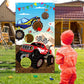 BeYumi Monster Truck Toss Game Banner with Bean Bags Checkered Party Game for Indoor Outdoor Activities 4 Score Holes Game Monster Truck Theme Birthday Party Supplies for Kid mature-themed