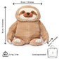 Odoxia Weighted Animals For Anxiety 3.1Lb Sloth | Stuffed Weighted Plush For Kids, Adults | Weighted Stuffed Animals | Weighted Plushies | Weighted Stuffed Plush | Weighted Plushie