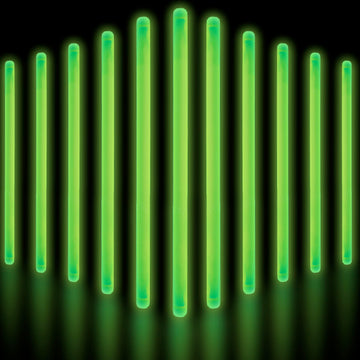 Glow Fever Glow Sticks Bulk Party Pack - 10' Large Glow Sticks - Neon Accessories Light Sticks Glow In The Dark Party Supplies For Concert, Wedding, & Birthday By Party Dragon - Green, 50 Ct