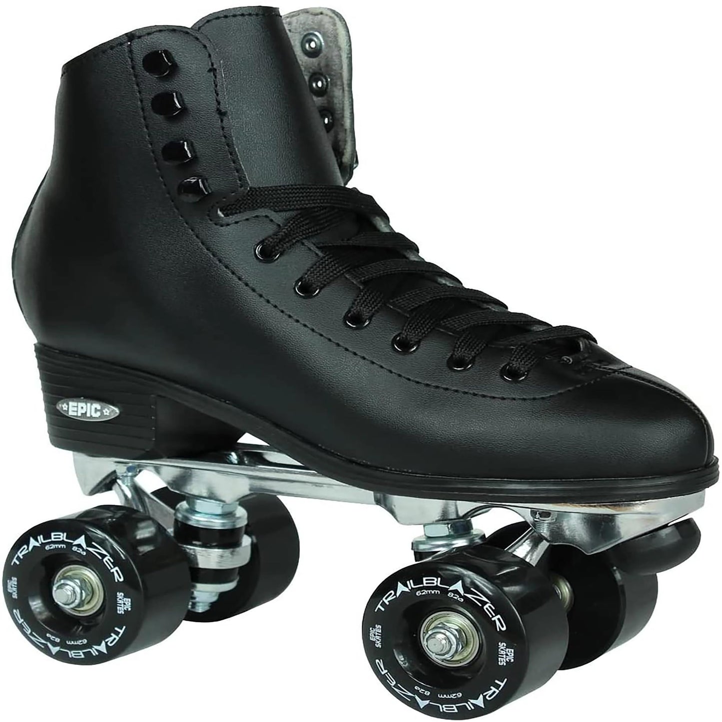 Epic Skates Classic Quad Roller Skates, Size 10, Black