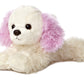 Aurora® Adorable Mini Flopsie™ Chloe™ Stuffed Animal - Playful Ease - Timeless Companions - White 8 Inches