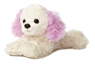 Aurora® Adorable Mini Flopsie™ Chloe™ Stuffed Animal - Playful Ease - Timeless Companions - White 8 Inches
