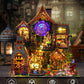 Ourmiao Miniature House Kit Magic Forest, Diy Mini House Building Kit, Miniature Kit For Adults With Furniture And Leds, Great G