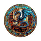Wooden Puzzles for Adults - Challenging The Dragon's Library Adult Puzzle, Unique Animal Shaped Wooden Jigsaw Puzzles for Adults