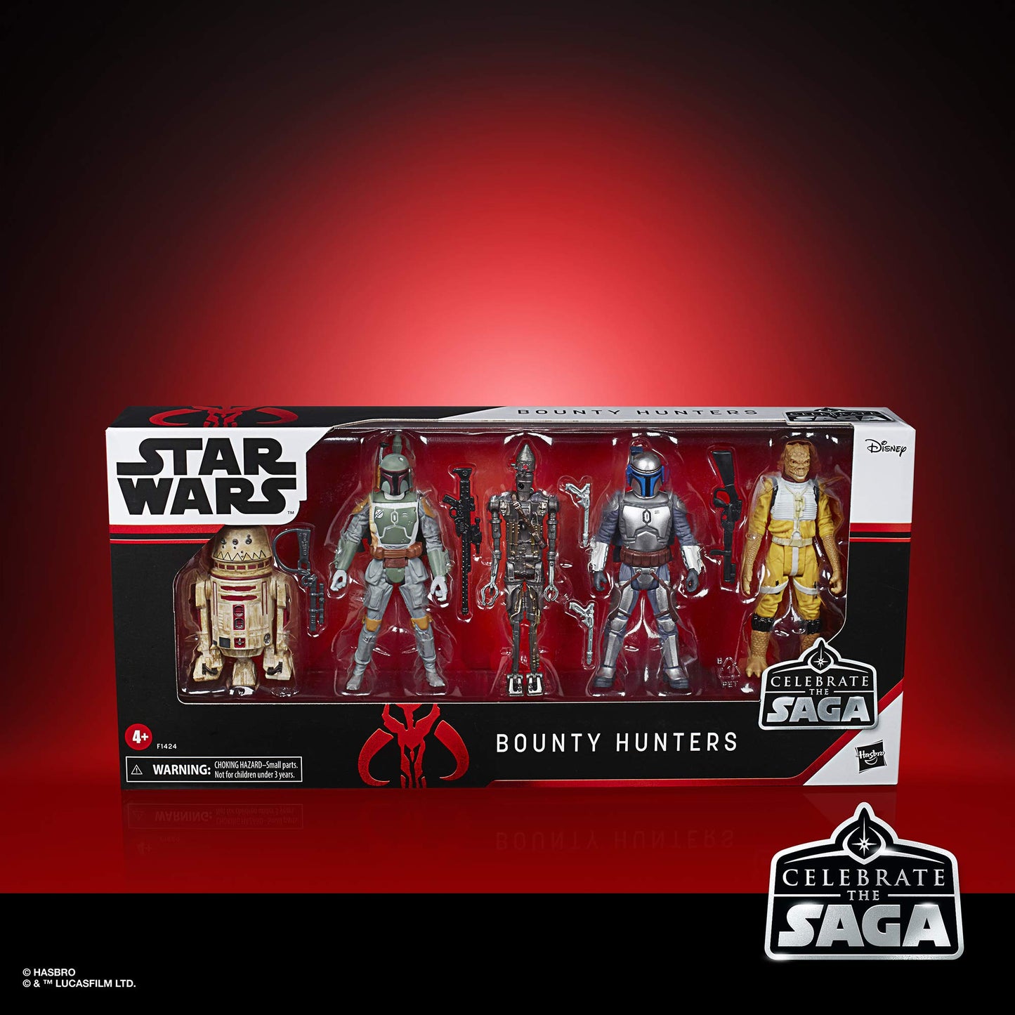 STAR WARS Celebrate The Saga Toys Bounty Hunters Figure Set  3.75-Inch-Scale Collectible Action Figure 5-Pack  Toys for Kids Ages 4 and Up