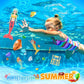 Eimmbd 26Pcs Diving Gem Pool Toys Colorful Diamonds Bath Toys Set With Treasure Pirate Box Summer Swimming Diving Toys For Boys